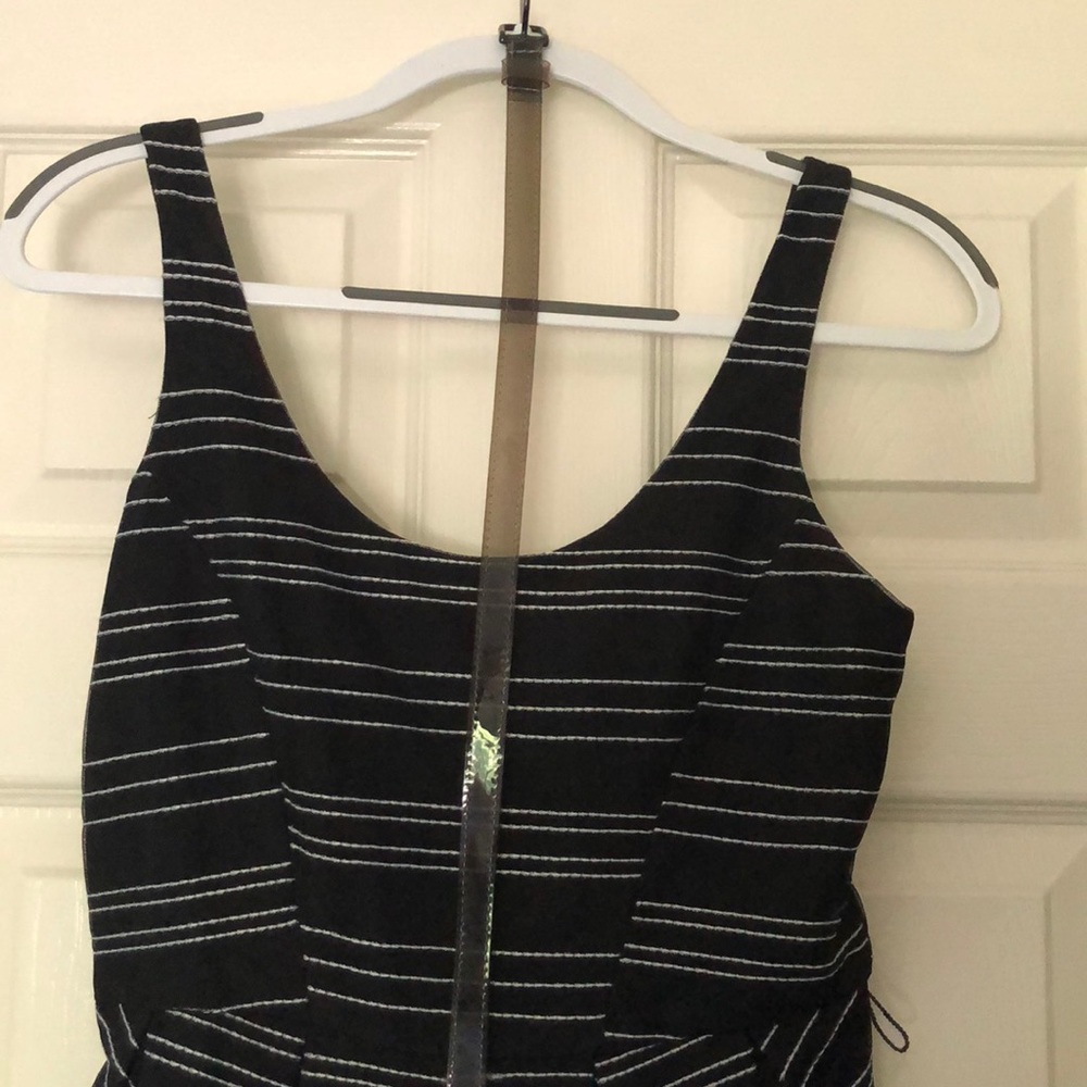 BCBGeneration Black & White Striped Dress - Picture 3 of 4